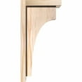 thumbnail image 3 of 5 1/2"W x 8"D x 16"H Huntington Smooth Corbel w/Backplate, Douglas Fir, 3 of 9