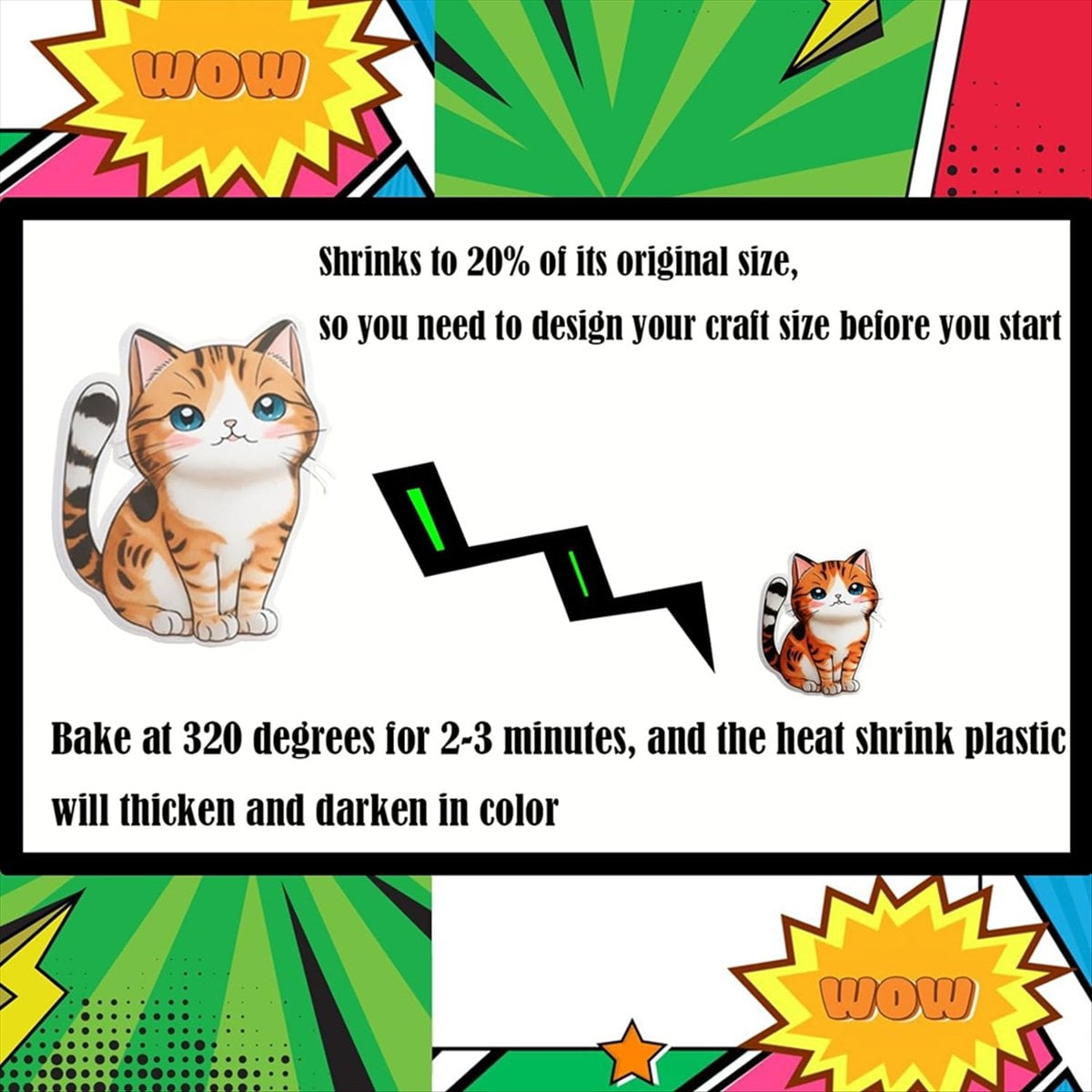Heat Shrink Plastic Sheet Kit Shrink Papers Large Shrink Film Papers