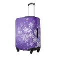 thumbnail image 3 of Luggage Cover Anti Scratch, Snowfall Sky White Purple Elastic Suitcase Protector Suitcase Covers for Luggage Fits 18-32 Inch Luggage, 3 of 6