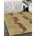 thumbnail image 2 of Ahgly Company Indoor Rectangle Abstract Light Brown Area Rugs, 4' x 6', 2 of 6