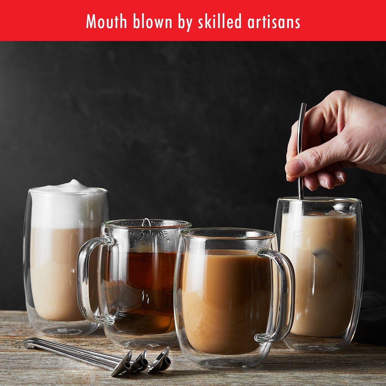 Zwilling Sorrento Coffee Glass Mugs, Holiday Set of 4 - Yahoo Shopping