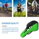 thumbnail image 5 of Asiento de bicicleta Eigraketly Hi.FANCY Cojín de cuero PU transpirable con diseño hueco Ciclismo verde negro, 5 of 6