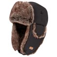 thumbnail image 1 of Trespass Unisex Hat Dapper - Adults Trapper Hat with Ear Flaps Ear Muffs, Water Repellent Fabric, Trooper Hat with Faux Fur, Winter Men Ladies Warm Hat, 1 of 7