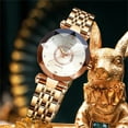 thumbnail image 4 of Seno Women's Watch Fashion Ocean Crystal Ladies Quartz Wristwatches Diamond Watch for Female with Gift Box, 4 of 9