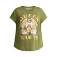 thumbnail image 5 of Terra & Sky Women's Plus Queen Graphic Band Tee, Sizes 0X-5X, 5 of 5