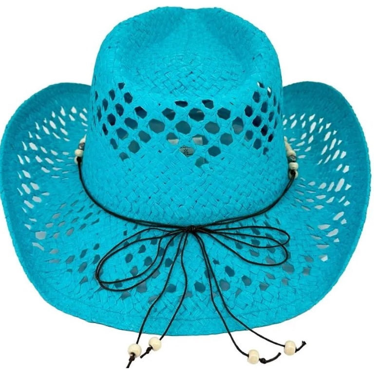 Women’s Hat Straw with Turquoise. Turquoise Cowgirl Hat: Durango Western Style – Conner Hats main image 3