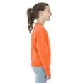 thumbnail image 2 of Jerzees Youth NuBlend Crew Neck Sweatshirt, S, Black Heather, 2 of 6