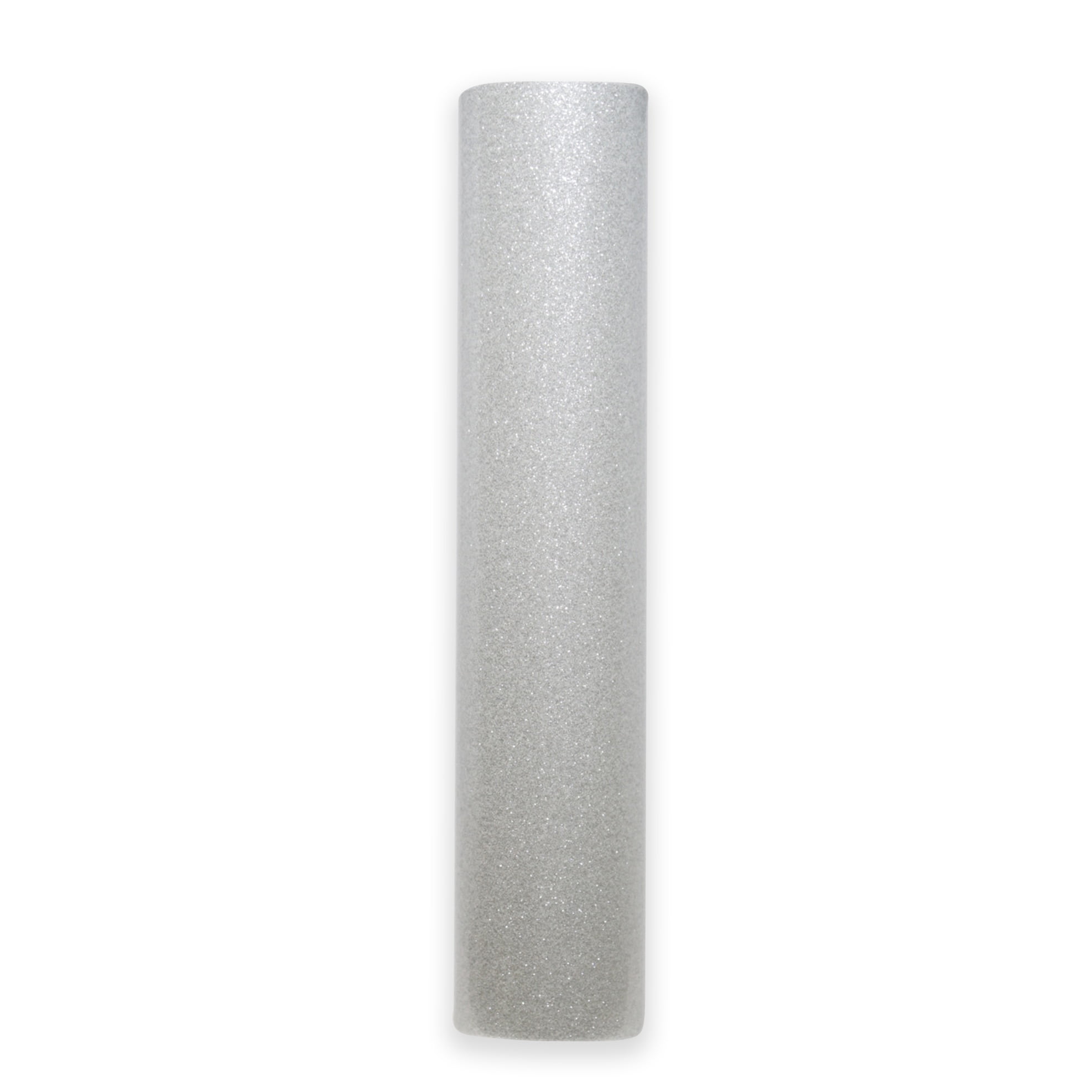 Silver Glitter Vinyl Rolls for Cricut, Silhouette 50 Feet