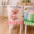 thumbnail image 4 of WWW Deals of the Day Clearance Furniture Protection Easter Dining Chair Covers Spring Watercolor Bunnies Stretch Washable Removable Dining Chair Protector For Living Hotel Restaurant Banquet, 4 of 4