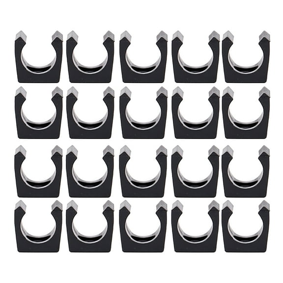 20Pcs Pool Cue Holder Clamps Regular Fishing Rod Storage Clips Billiards Snookers Cue Locating Clip Easy to Install