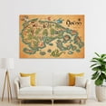 thumbnail image 4 of The Hoenn Region Map With The Middle Earth Style Poster Decorative Painting Canvas Wall Art Living Room Posters Bedroom Painting,Unframe-style,16x24inch(40x60cm), 4 of 8