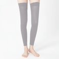 thumbnail image 2 of AWZXDE Blend Knee High Leg Warmers Women's Soft Stretchable Comfortable All Season Grey,One Size, 2 of 4