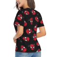thumbnail image 3 of Spider-Man T-Shirt à Manches Courtes Col en V pour Femmes, 3 of 7