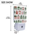 thumbnail image 4 of Yayeee LED Plug in Night Light for The Home with Auto Dusk to Dawn Light Sensors, 2 Pack, White Christmas House, 4 of 6