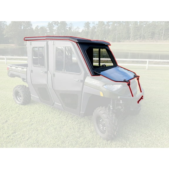Steel Complete Cab Enclosure System NoDoor for Polaris Ranger Crew 18-23 1000 XP