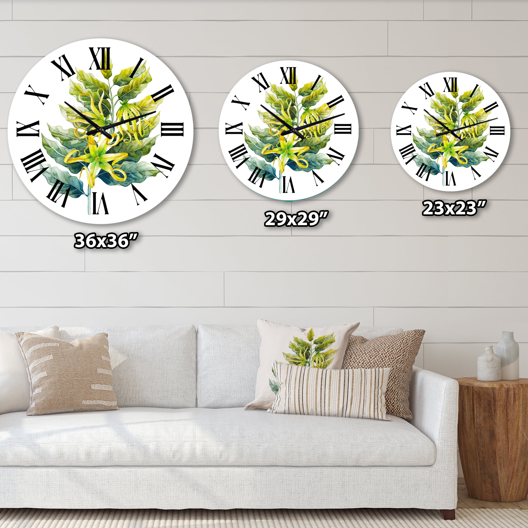 Designart 1 in Quartz Traditional Wall Clock
