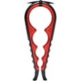 thumbnail image 1 of Abridor de frascos, abridor de botellas y abrelatas con anilla para manos débiles, ancianos, artritis y cualquier persona con poca fuerza (negro y rojo), 1 of 3