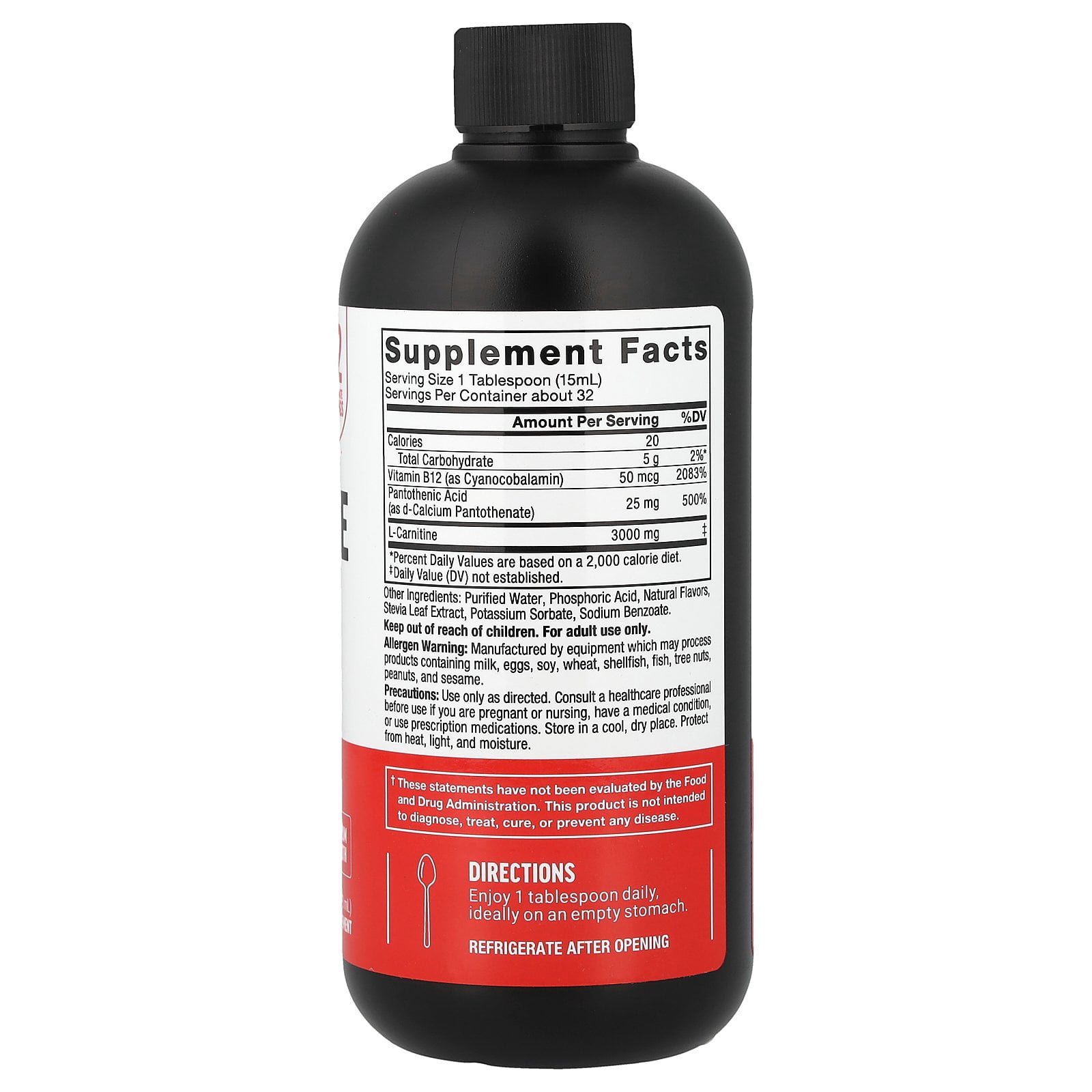 l carnitine forum Force Factor L-Carnitine Liquid, Berry, 16 fl oz (473 ml)