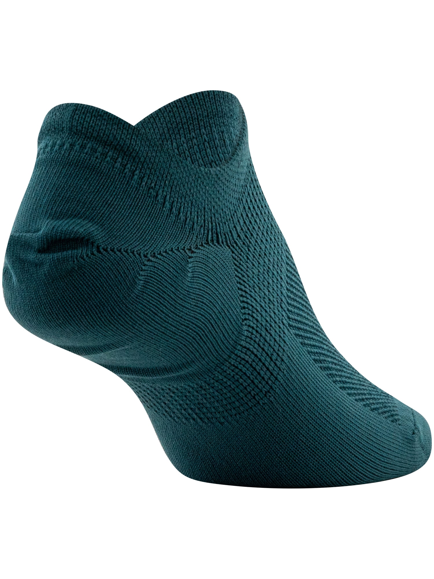 PEDS Women's All Day Active Nylon Invisible Socks Assorted, 6 Pairs, Sizes 5-10