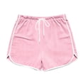 thumbnail image 7 of Women Workout Yoga Shorts - Premium Buttery Soft Solid Stretch Active Running Dance Volleyball Dolphin Shorts Pink M(M), 7 of 7