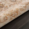 thumbnail image 4 of Laddha Home Designs 4' x 6' Floral Rectangular Area Throw Rug - Cream and Beige, 4 of 7