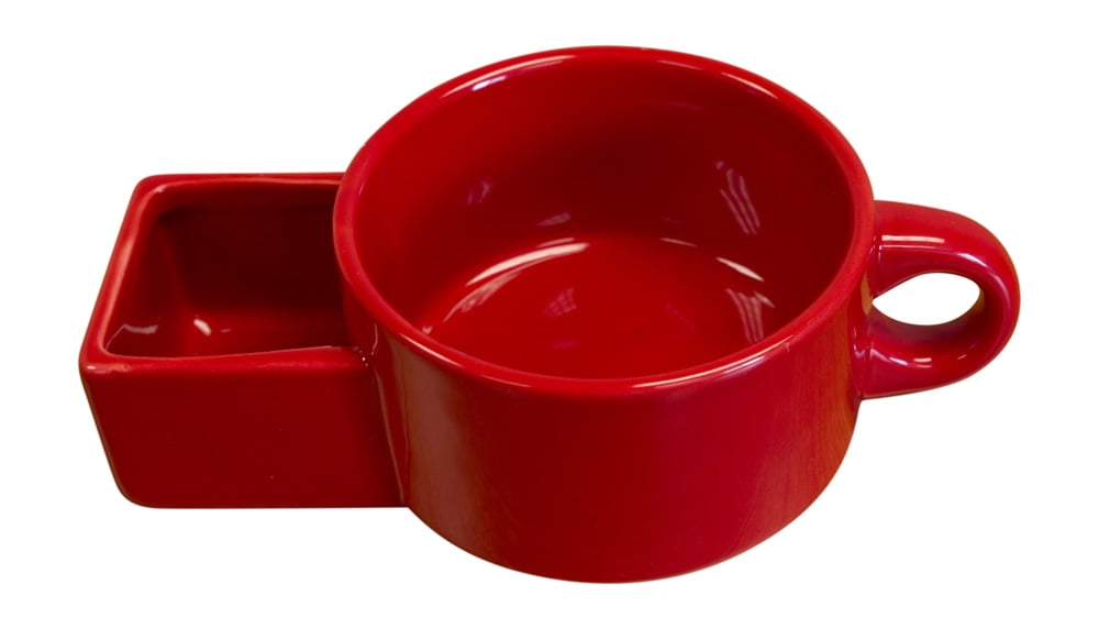 Saltine crackers Ceramic bowl 2 PCS Soup mugs with handles Soup and Cracker Mug or Cereal Bowl Cookies and Milk Veggie Snack /& Dip Cup