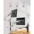 thumbnail image 2 of Soporte triple para monitor Ergounion E666 para 3 pantallas de hasta 40 pulgadas, 2 of 6