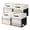 Black / Off-White-13 x 13 x 13, variant on Fabric Storage Cubes 4 Pack Black / Off-White 13 x 13 x 13 Inch Closet Organizer