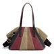 thumbnail image 1 of Bolso de hombro vintage de lona para mujer, bolso de mano grande tipo hobo para uso diario con múltiples bolsillos y asa superior para el trabajo, 1 of 6