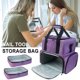 thumbnail image 4 of Bolsa organizadora de maquillaje estuche de maquillaje ahorrador de espacio diseño de doble capa para mujeres y niñas, 4 of 9