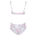 thumbnail image 3 of Gibobby Conjunto de lencería Sexy Ropa Interior Mujer Lenceria Sexy de Encaje Sexy Pijama para Mujer Ropa Interior(Rojo, CH), 3 of 5