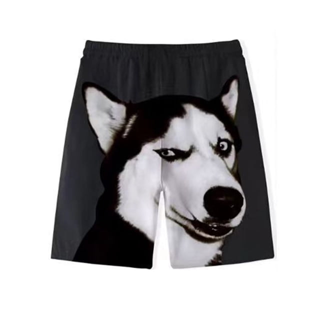 MKLEKYY Pantalones Cortos Deportivos Casuales para Mujer, con Estampado de Perro Divertido para Hombres y Mujeres, Lindos y Casuales para La Playa