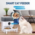 thumbnail image 4 of Tuya 5L Automatic Pet Feeder with Camera Timing Smart Cat & Dog Feeder WiFi Intelligent Food Dispenser Dual Stainless Steel Bowl ShopWise Round, 4 of 12