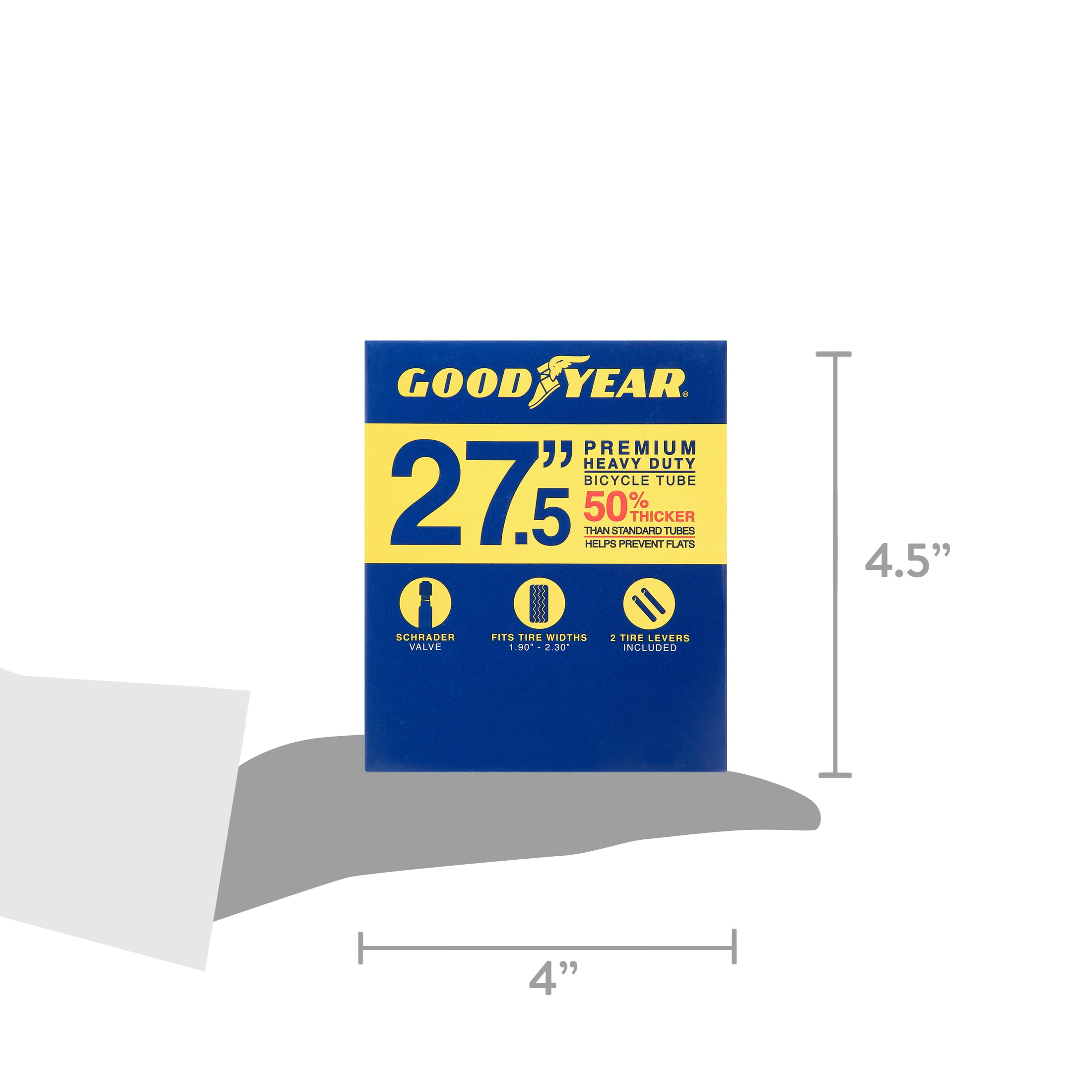 Goodyear 27.5 x 1.9 2.3 Heavy Duty Bike Tube Black Walmart