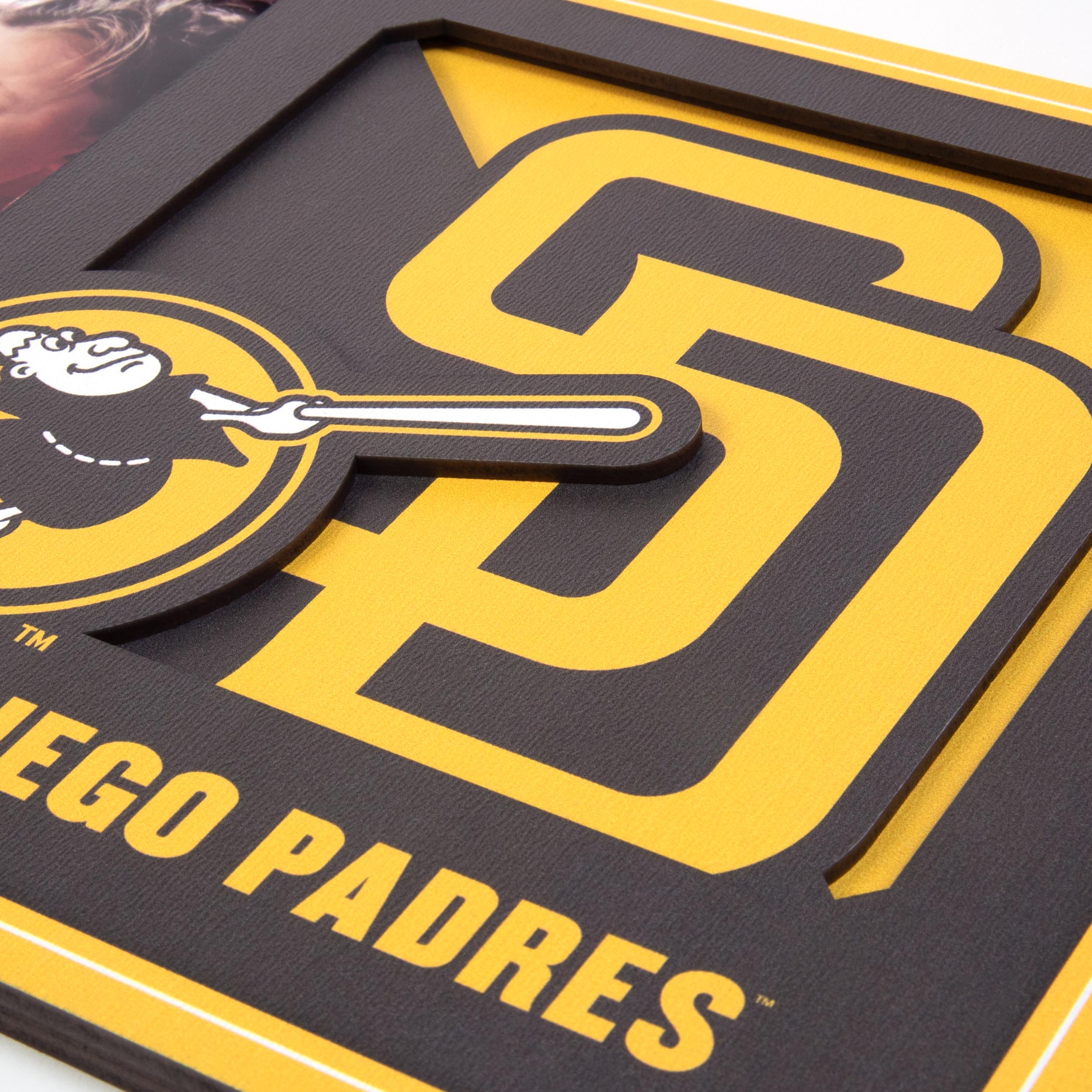 San Diego Padres 3D Logo Picture Frame