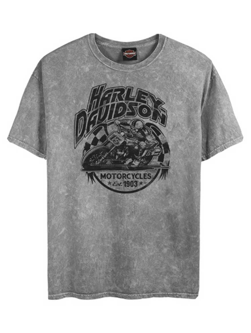Black Harley-Davidson Men's Speed & Power Biker Short Sleeve Cotton T-Shirt 