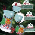 thumbnail image 2 of Paquete de 3 medias navideñas, medias navideñas pequeñas colgantes de yute, 2 of 4