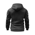 thumbnail image 4 of MaFYtyTPR Sweatshirts for Men and Women Unisex Solid Color Long Sleeve Hooded Multiple Pockets Sweatshirts Tops Dark Gray XL, 4 of 5