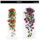 thumbnail image 5 of XWSHYW Flores Artificiales Flores Artificiales, Rosas Simuladas, Conductores de Aire Acondicionado, Decoración de Techo de Sala de Estar, Envoltura de Plástico, Plantas, Flores Falsas, Enredaderas, F, 5 of 5