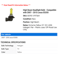 thumbnail image 2 of High Beam Headlight Bulb - Compatible with 2007 - 2015 ES350 2008 2009 2010 2011 2012 2013 2014, 2 of 2