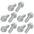 thumbnail image 1 of 10Pcs Tornillo De Brida De1/4-20 X 3/4 Pulgada Rosca Hexagonal De Acero Al Carbono De Cabeza Dentada, 1 of 2