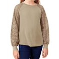 thumbnail image 2 of LANGWYQU Hollow Up Long Sleeve Kids Casual Children Girls Shirt Blouse 5- 14 Years, 2 of 5