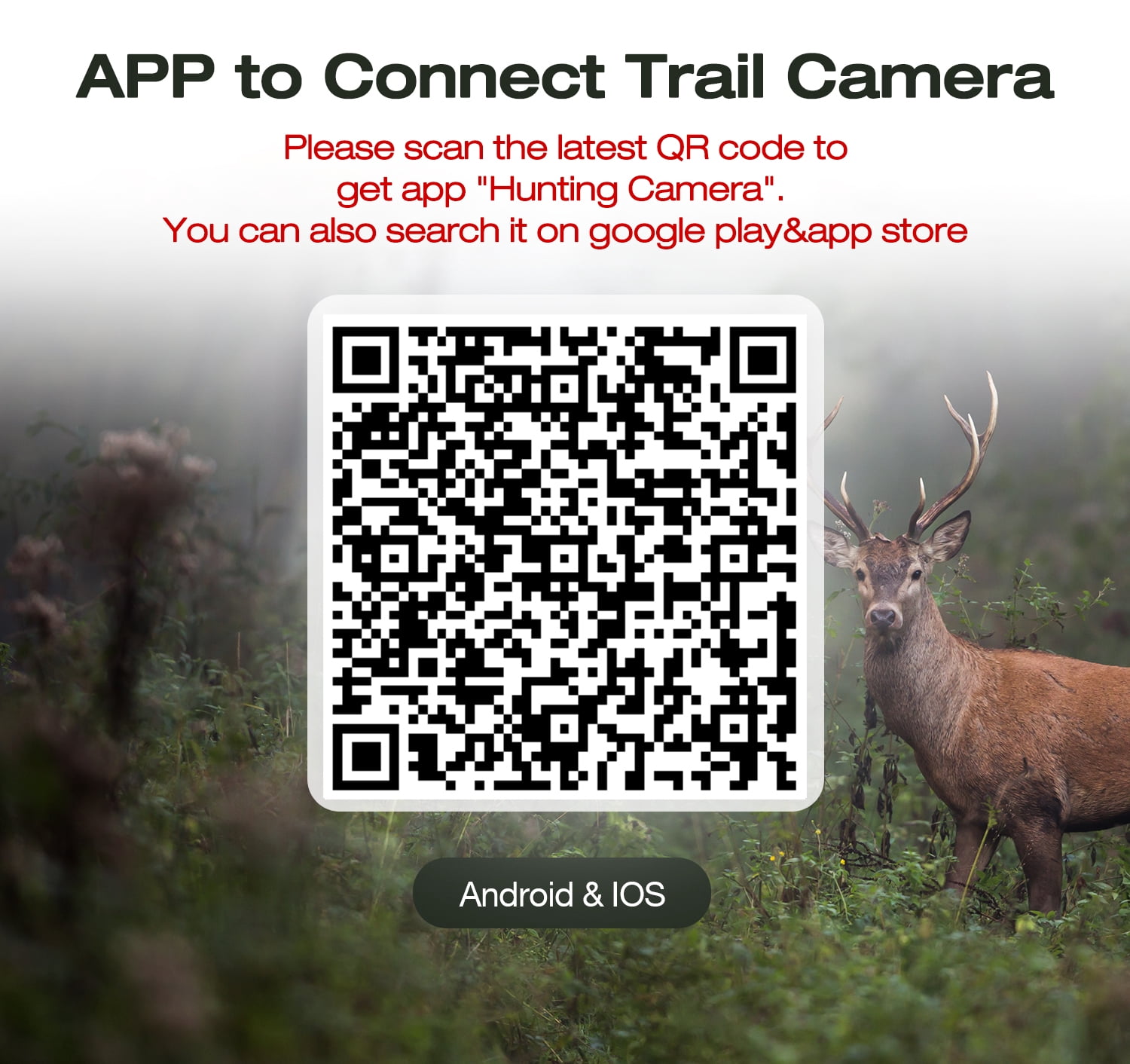 CAMPARK Trail Camera 4K 42MP WiFi Game Camera with Night Vision Motion Activated IP66 Waterproof 120°Wide Angle 2.4" LCD Hunting Deer Trail Cam for Wildlife Monitoring