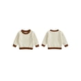 thumbnail image 2 of Baby Toddler Boys Girl Knit Sweaters 3 6 9 12 18 24 Months 2T 3T 4T 5T Long Sleeve Round Neck Bunny Embroidery Pullover Toddler Winter Tops, 2 of 9