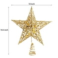 thumbnail image 7 of Christmas Tree Star Topper, 10 Inch Xmas Tree Topper Star Christmas Decoration Glittered Tree-top Star for Christmas Tree Ornament Indoor Party Home Decoration, 7 of 7