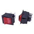 thumbnail image 4 of 5 x Red Illuminated Light On/Off DPST Boat Rocker Switch 16A/250V 20A/125V AC, 4 of 5