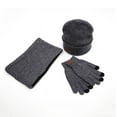 thumbnail image 3 of Womens Hat Scarf Touchscreen Gloves Warm Knit Gloves Neck Warmer Set With Lined, 3 of 3