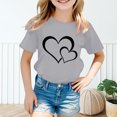 thumbnail image 4 of WEAIXIMIUNG T-Shirts de Sport pour Filles, Graphique Mignon, Col Rond, Manches Courtes, Été, Décontracté, 160, 4 of 6