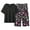 Z03 Hot Pink-C, variant on Plus Size Pajama Set for Women Short Sleeve Button Up Pjs Set Soft Sleepwear Loose Top and Cropped Capri Pants Loungewear 2pc