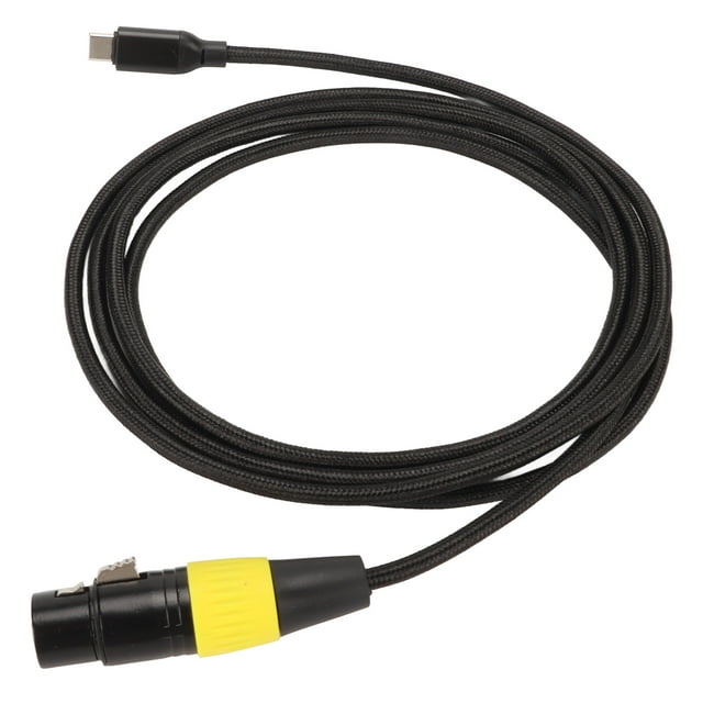 Cable XLR a USB C flexible tipo C macho a XLR hembra adaptador de conector para PC, teléfono, tableta, 2 metros/6,6 pies